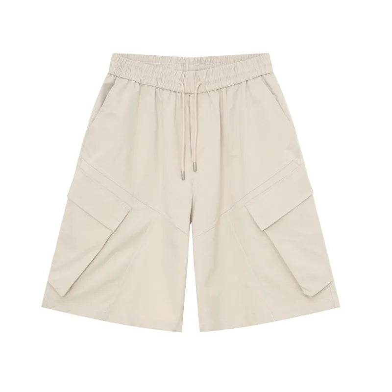 American Style Men's Casual Cargo Shorts - 3D Slant Pocket Loose Fit Straight Leg Summer Shorts for Men | Perfect for Outdoor Activities, Travel & Daily Wear