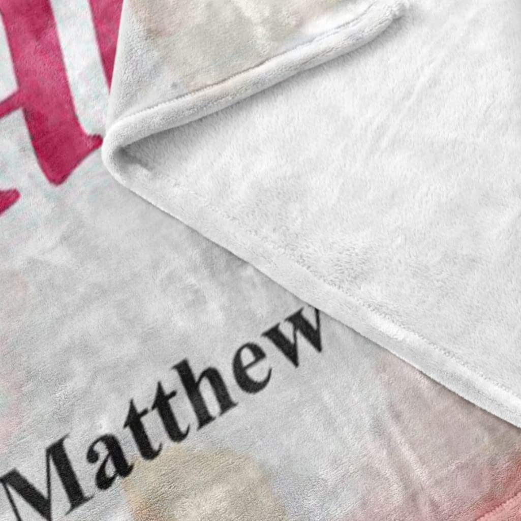 Matthew 9:22 Take Heart Daughter Your Faith Has Healed You - Soft Fleece Prayer Blanket with Bible Verse - Christian Religious Gift for Women, Catholic Home Decor - Perfect for Worship, Comfort & Spiritual Healing