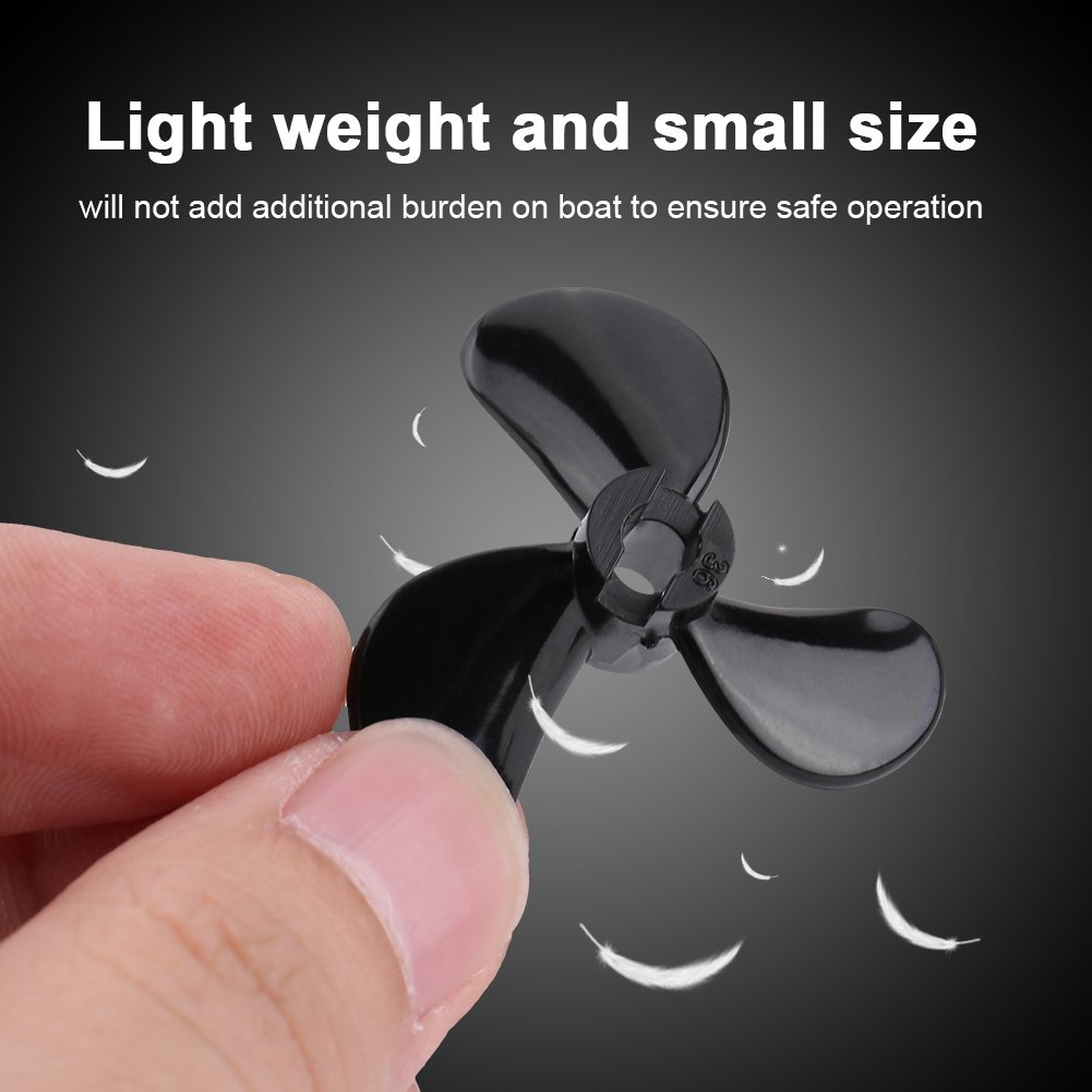 CW CCW Boat Propeller Set - 3 Blade Plastic Outboard Propellers for RC Boats (1 Pair) | Durable Remote Control Boat Accessories | Perfect for Racing, Fishing & Water Sports