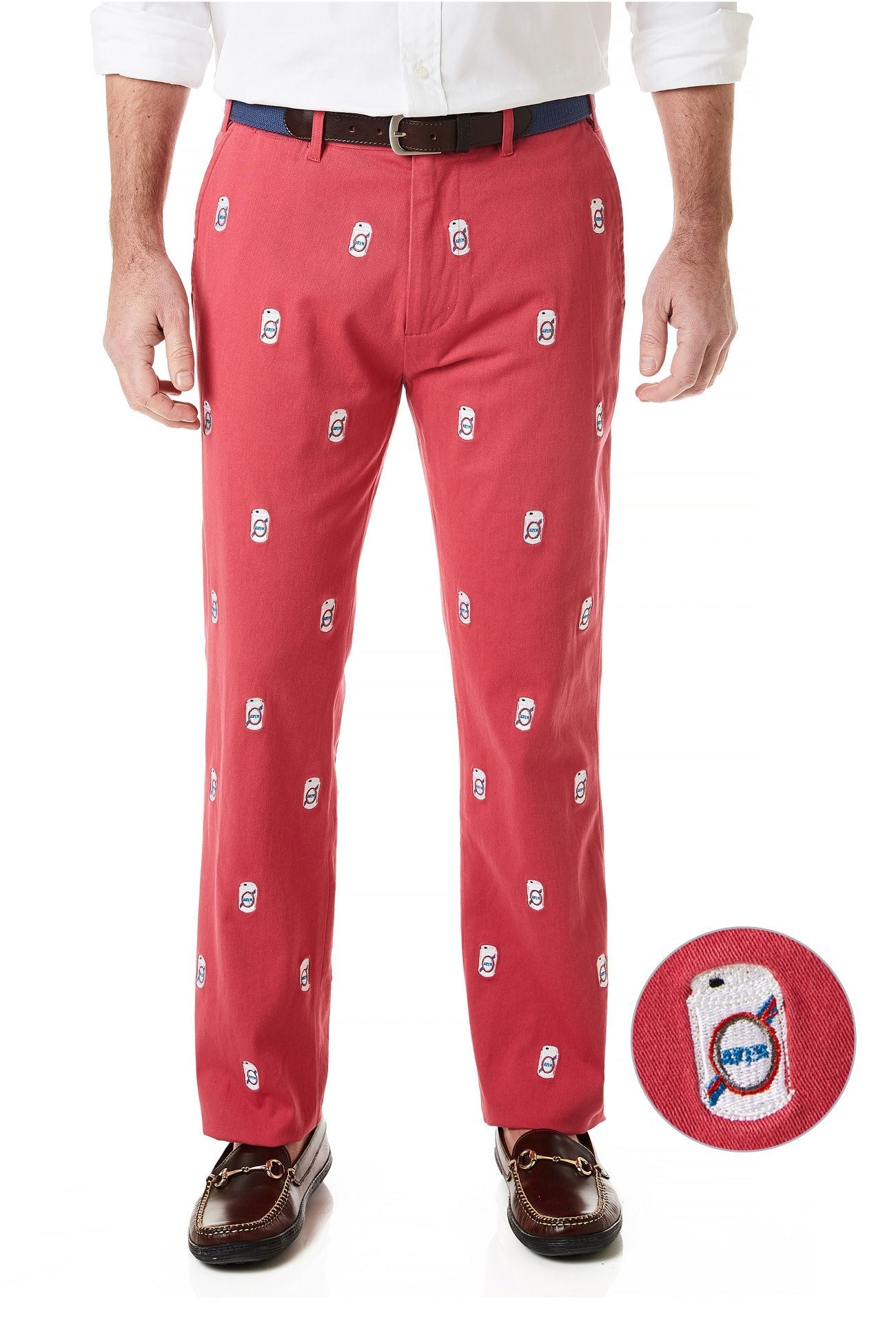 Stretch Twill Harbor Pants in Hurricane Red - Comfortable & Durable Men's Casual Pants for Outdoor Activities, Work & Relaxation