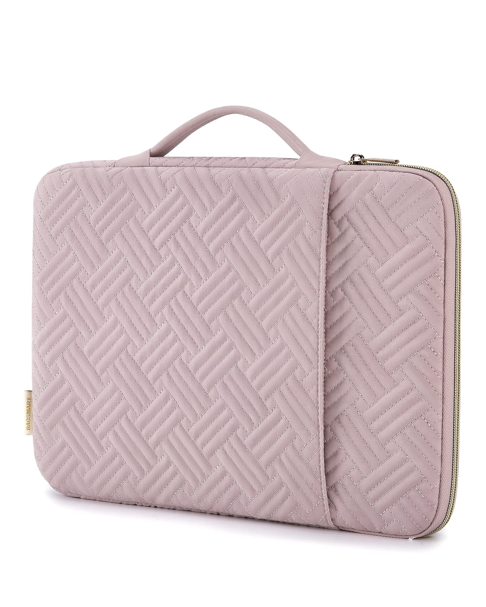 BAGSMART 13.3 Inch Laptop Sleeve Case for MacBook Pro 13-14 Inch, HP, Dell, Lenovo, Asus Notebooks - Protective Pink Neoprene Cover | Perfect for Work, School & Travel