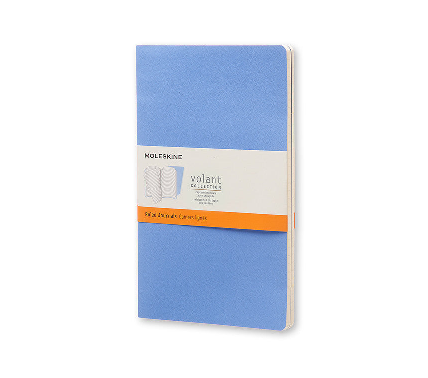 Moleskine Volant Ruled Notebook Set of 2 - Premium Pocket Journals for Writing, Sketching & Note Taking - Perfect for Students, Professionals & Travelers
