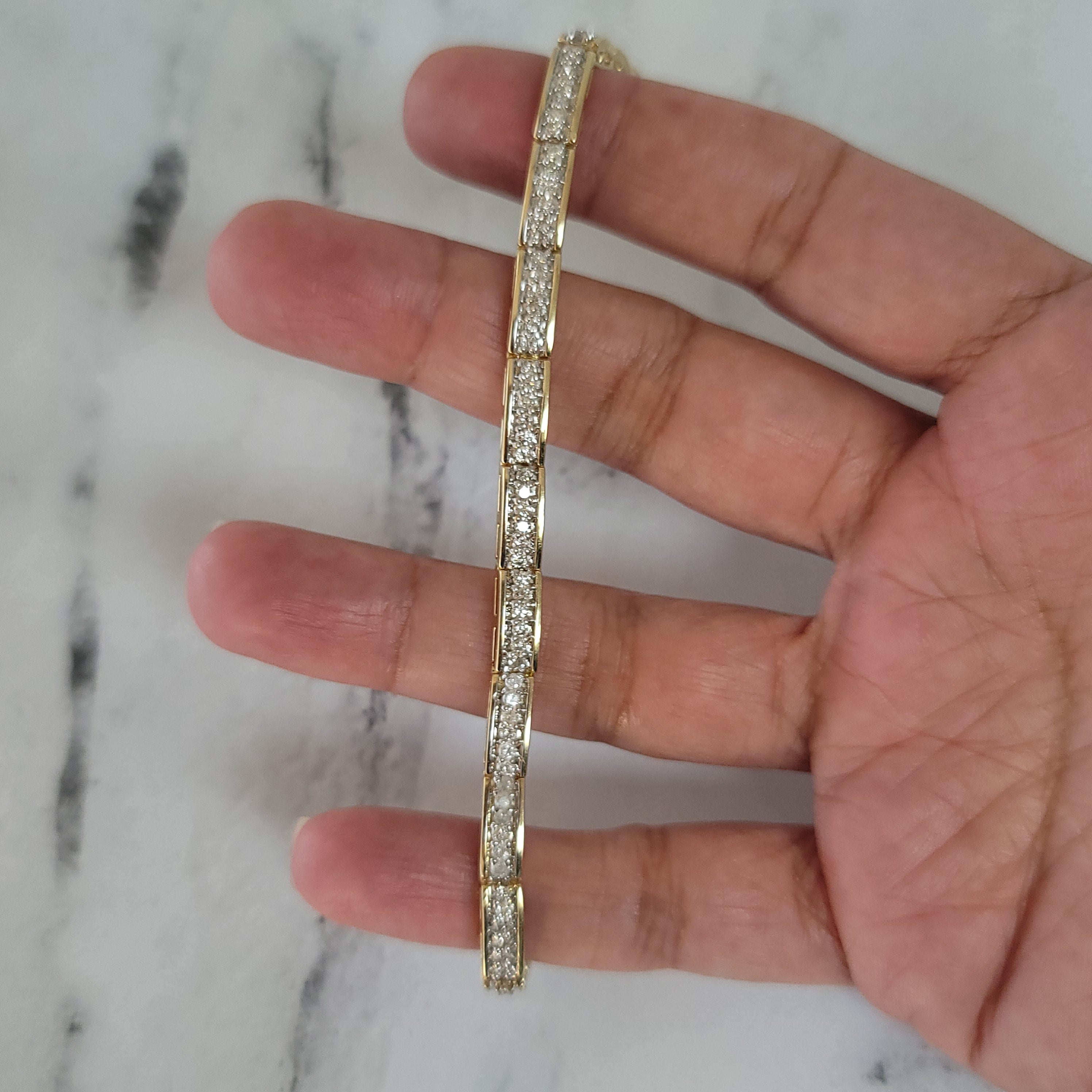 2 Carat Pave Diamond Tennis Bracelet in 14k White/Yellow/Rose Gold - Elegant Jewelry for Women, Perfect Gift for Anniversary, Wedding & Special Occasions