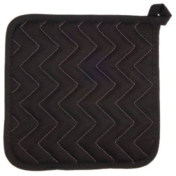 Dexam Premium Black Potholder Set - Heat Resistant Kitchen Oven Mitts for Cooking, Baking & Grilling - Perfect for Home, Restaurant & Outdoor BBQ Use