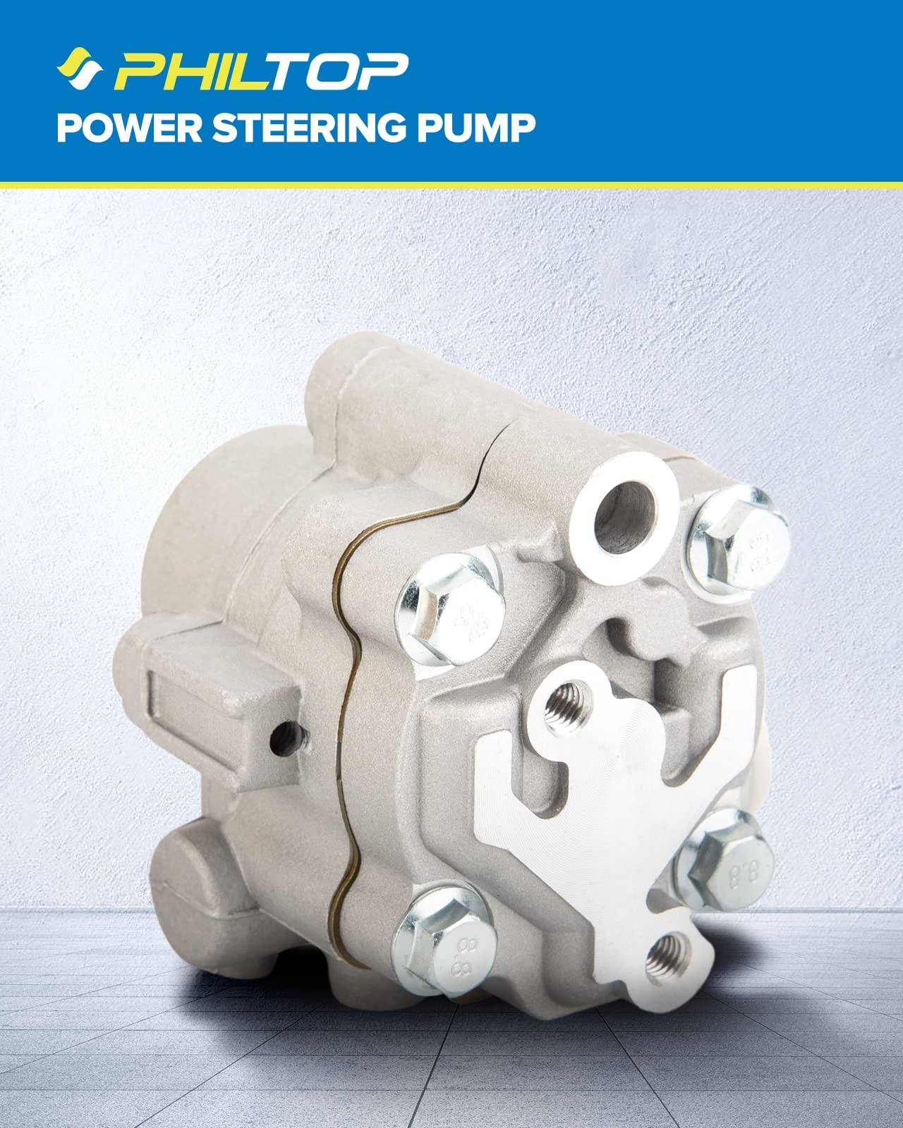PHILTOP 21-5219 Power Steering Pump Replacement for 2000-2004 Nissan Xterra 3.3L & 1999-2004 Nissan Frontier 3.3L - Smooth Steering Performance for Off-Road Adventures and Daily Commutes