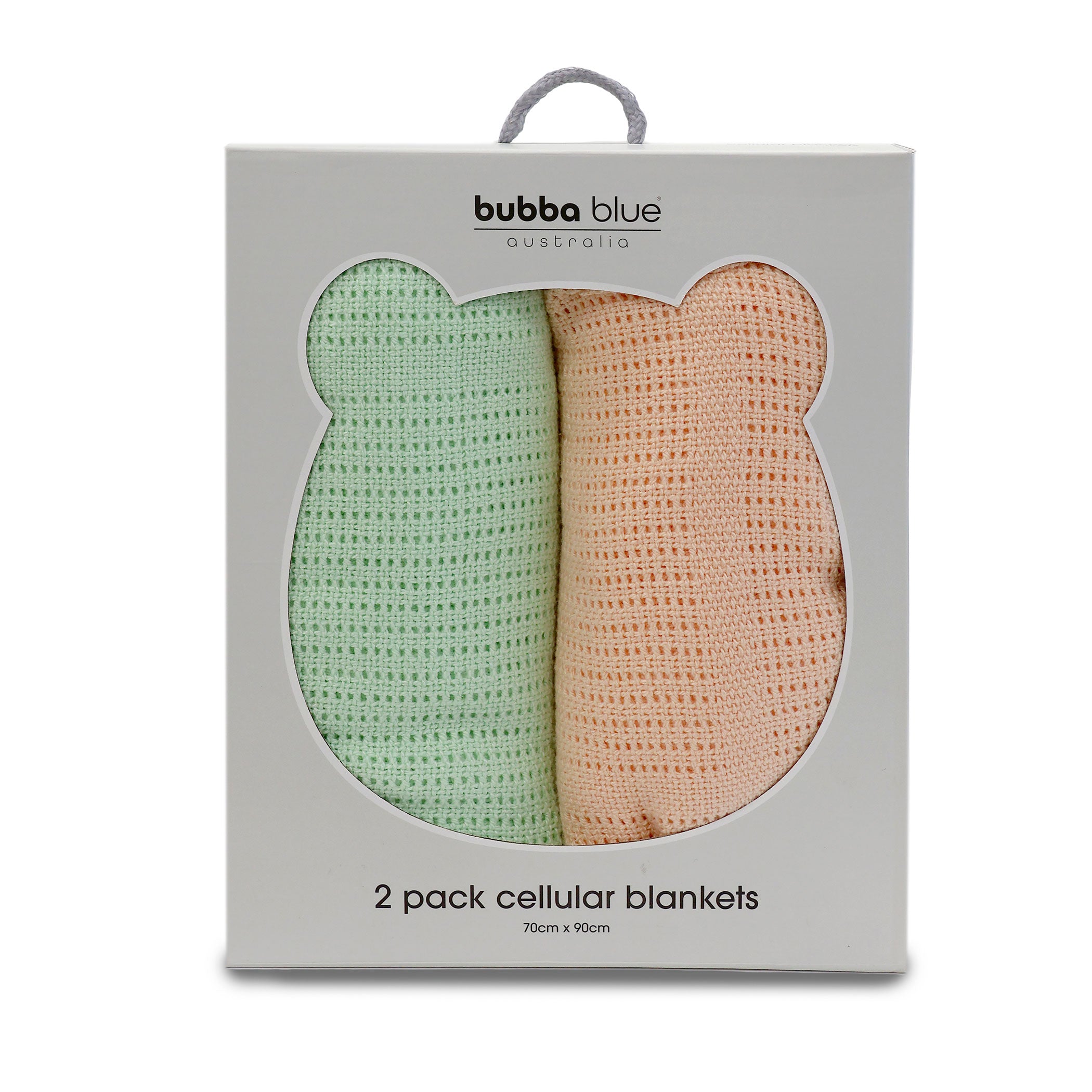 Nordic Sorbet 2-Pack Cellular Blanket - Breathable Baby Blanket in Orange & Pear Colors | Perfect for Nursery, Swaddling, and Stroller Use