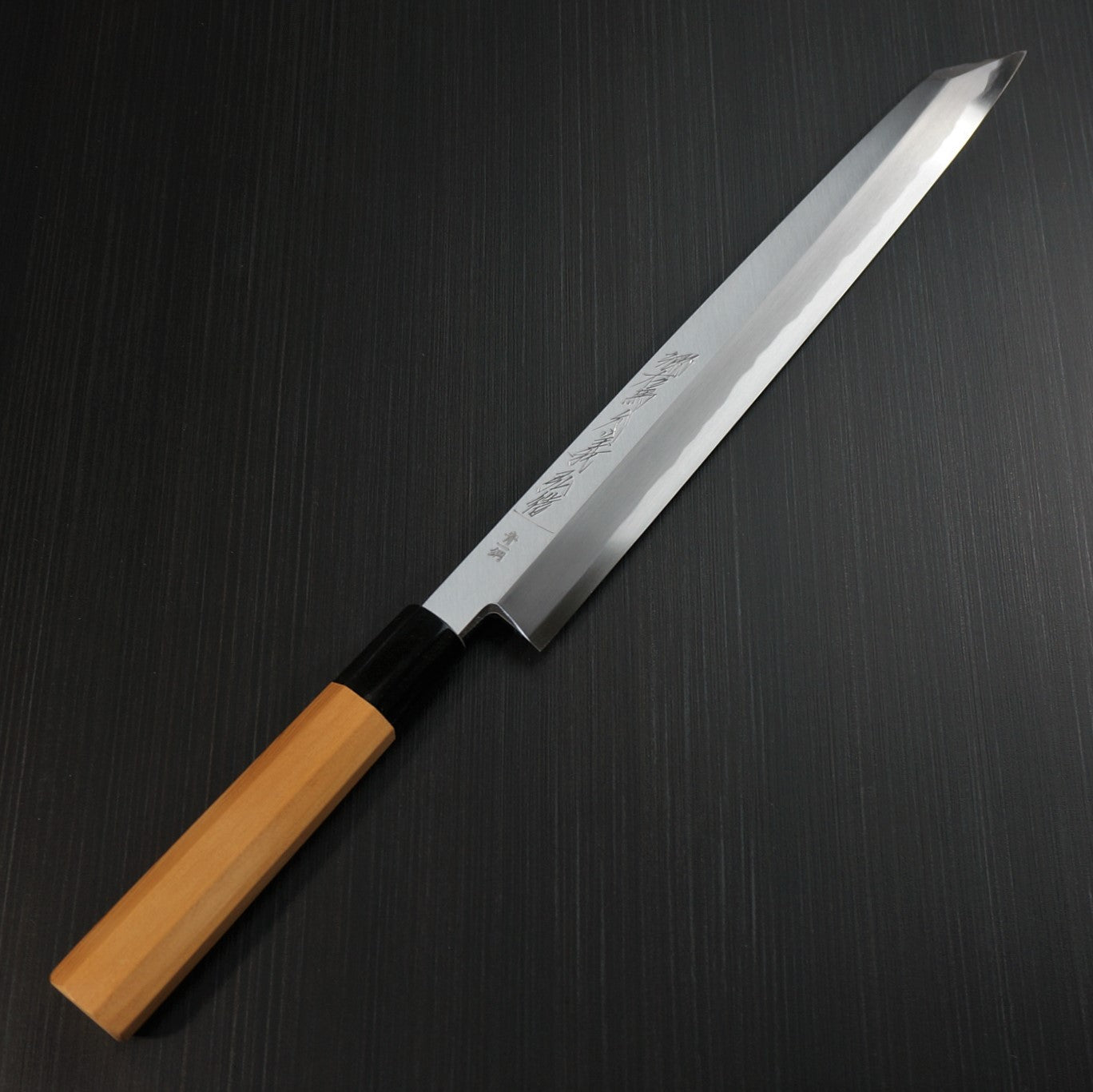 Premium Yoshihiro Ao Namiuchi Blue #1 Kiritsuke Yanagiba Knife - High-Carbon Japanese Sushi & Sashimi Chef Knife for Professional Kitchen & Home Cooking