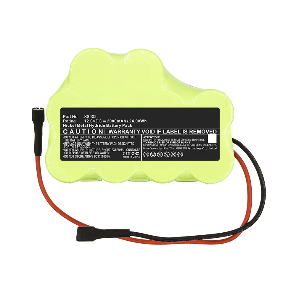Synergy Digital Replacement Vacuum Cleaner Battery for Shark X8902 - 12V 2000mAh Ni-MH Battery Pack | Perfect for Home Cleaning, Pet Hair Removal & Car Detailing