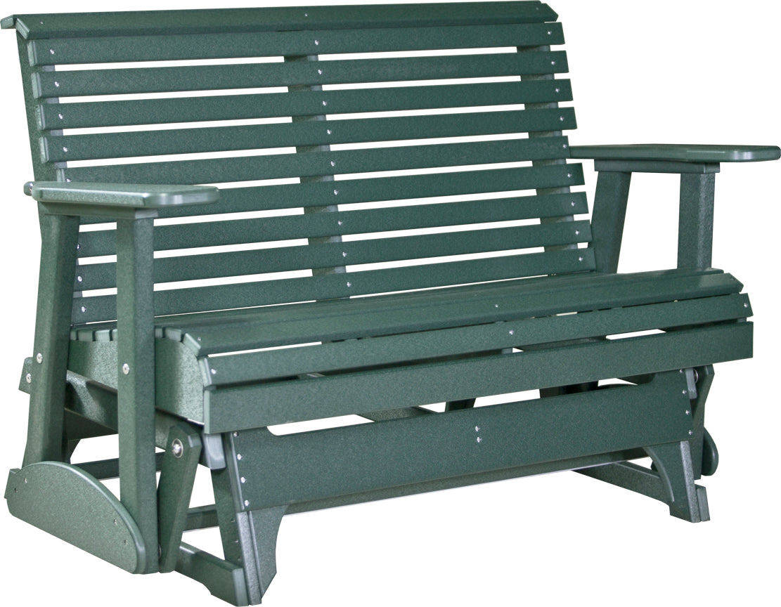 LuxCraft 4-Foot Plain Glider - Smooth & Comfortable Patio Swing for Outdoor Relaxation in Garden, Porch or Backyard