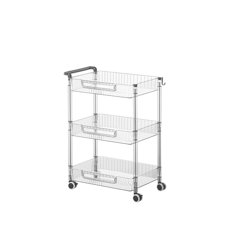 3 Tier Storage Rack - Space Saving Organizer for Kitchen, Bathroom & Office - Heavy Duty Metal Shelving Unit for Home Organization