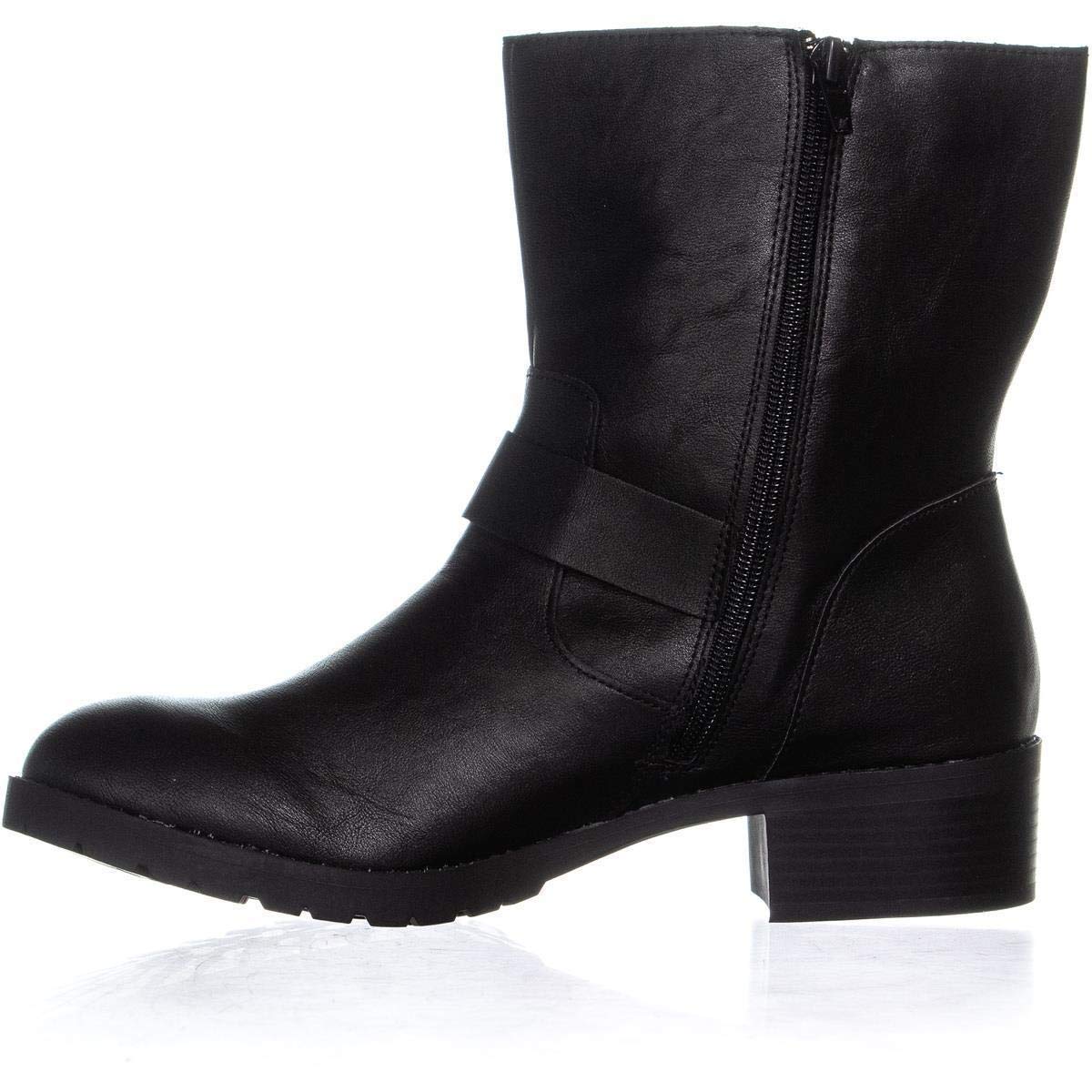 Style & Co. Women's Chunky Heel Ankle Boots with Buckle Detail - Comfortable Casual & Dress Booties for Fall, Winter, and Everyday Wear