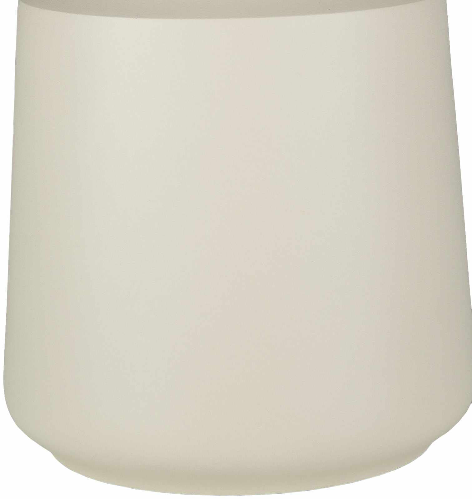 Modern Resin Bedside Table Lamp - Elegant Nightstand Lighting for Bedroom, Living Room & Office - Linen Shade in White, Beige & Cream - 17.5
