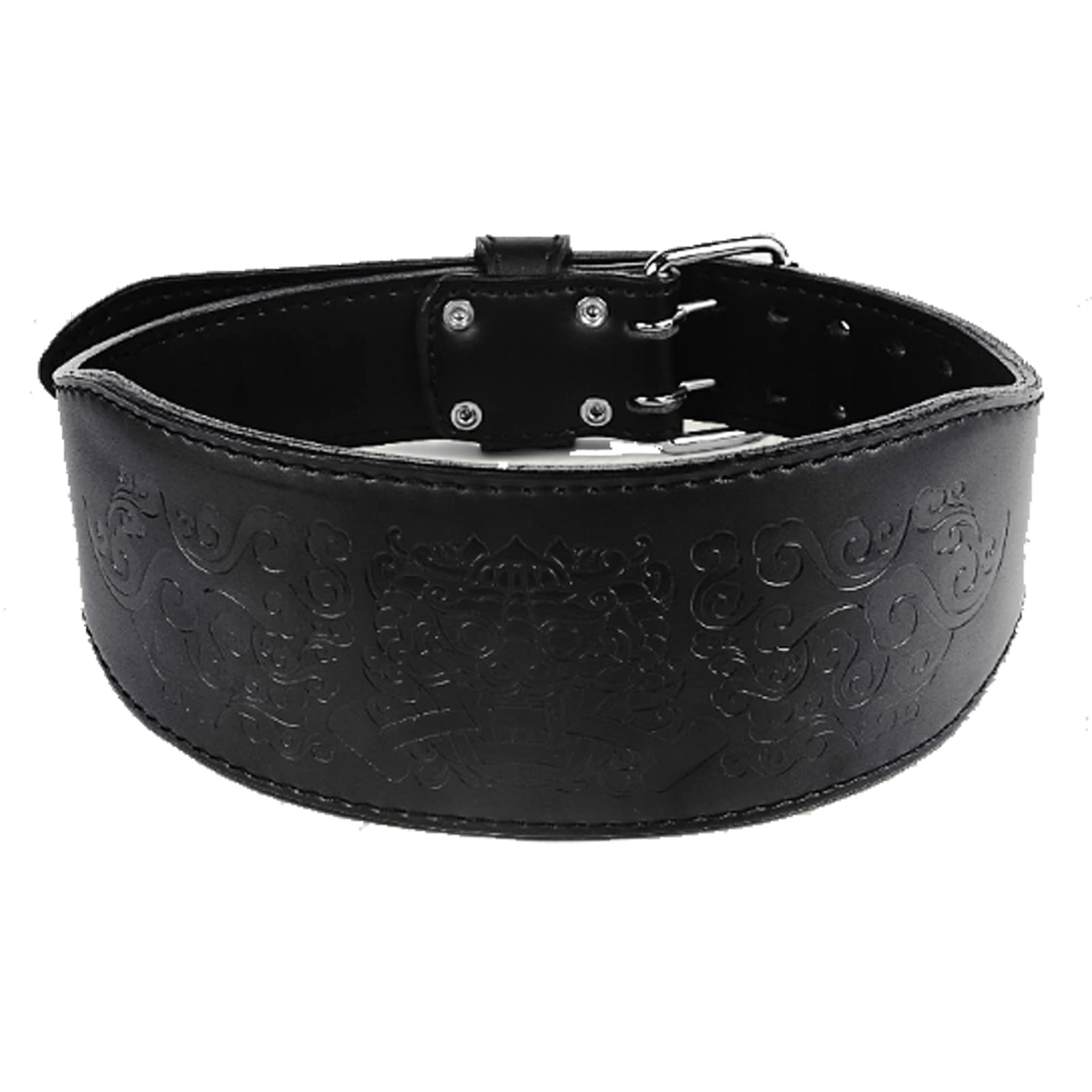 Premium Leather Weight Lifting Belt for Men & Women - Heavy Duty Gym Belt with Lumbar Support for Weight Training, Squats, Deadlifts & Bench Press - Ideal for CrossFit, Powerlifting & High Intensity Workouts (Black, XL) - Perfect for Home Gym, Fitness Studio & Strength Training Sessions