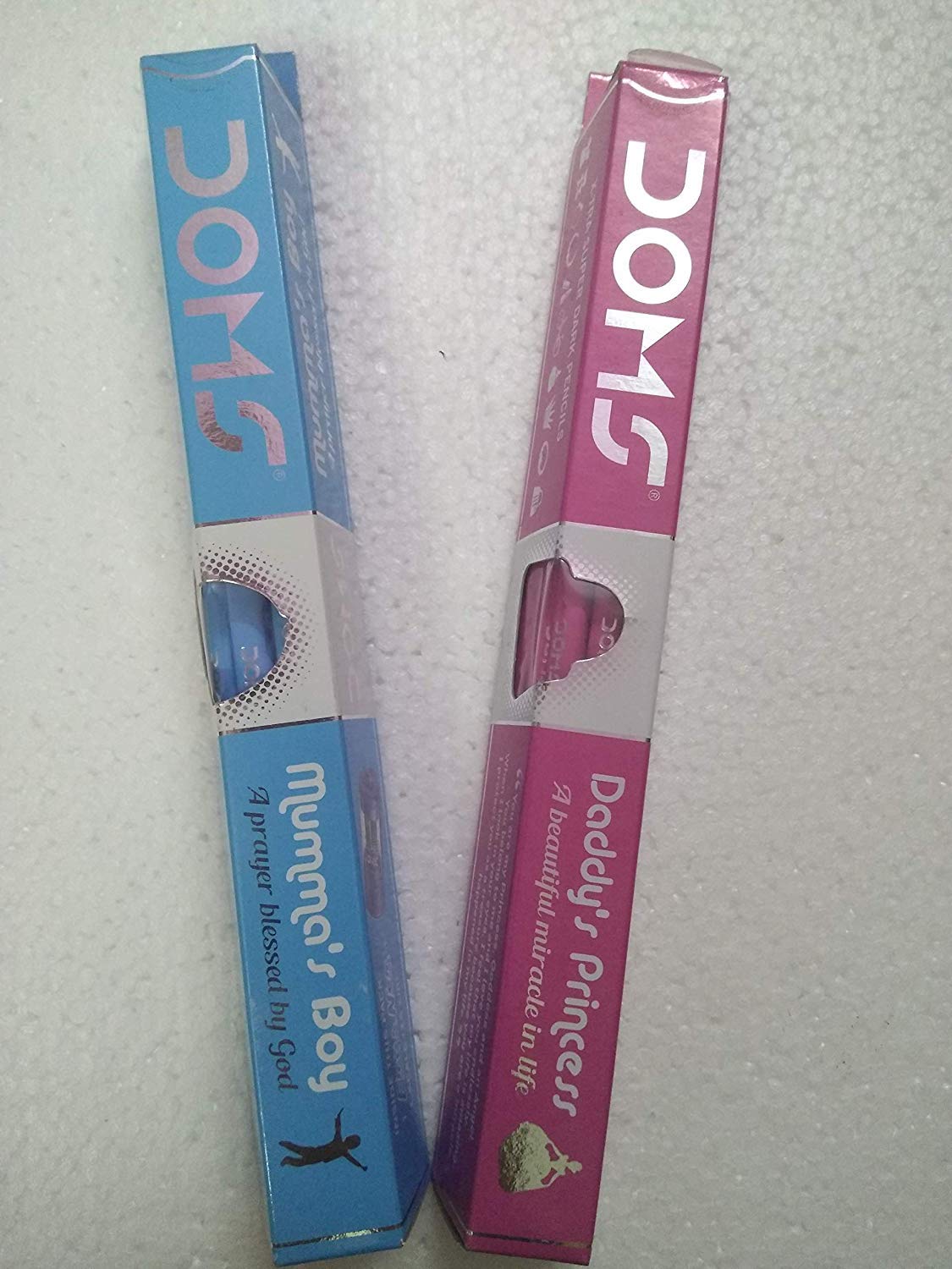 DOMS One Daddy’s Princess + One Mumma's Boy Pencil Set - 2 Pack (20 Pencils Total) - Perfect for Back to School, Gifts & Family Bonding Activities