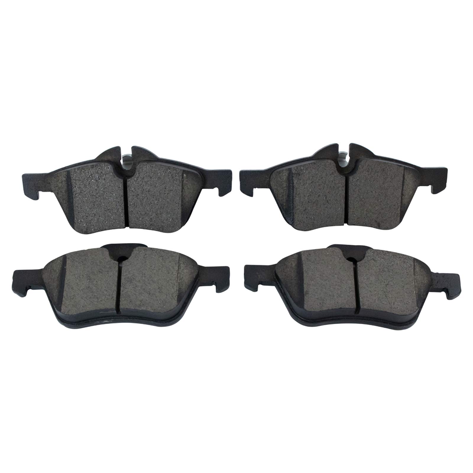 TRQ Ceramic Front Brake Pads for 2002-2008 Mini Cooper - Premium Performance Braking for City Driving & Daily Commutes