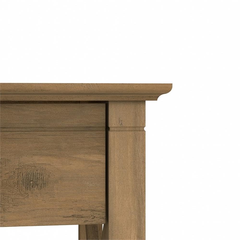 Bush Furniture Key West Nightstand with Drawer - Reclaimed Pine Wood Bedside Table for Bedroom, Living Room & Guest Room - Rustic Night Stand with Storage for Home Decor