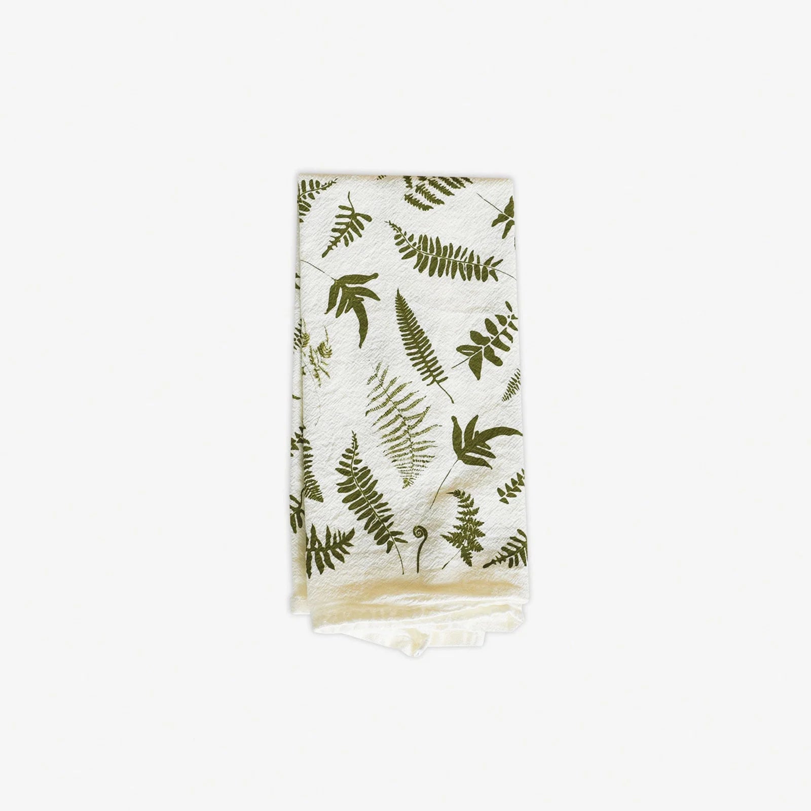 Fallen Ferns Napkins - Set of 4 Cotton Dinner Napkins for Formal Dining, Holiday Parties & Home Decor | Eco-Friendly Table Linens