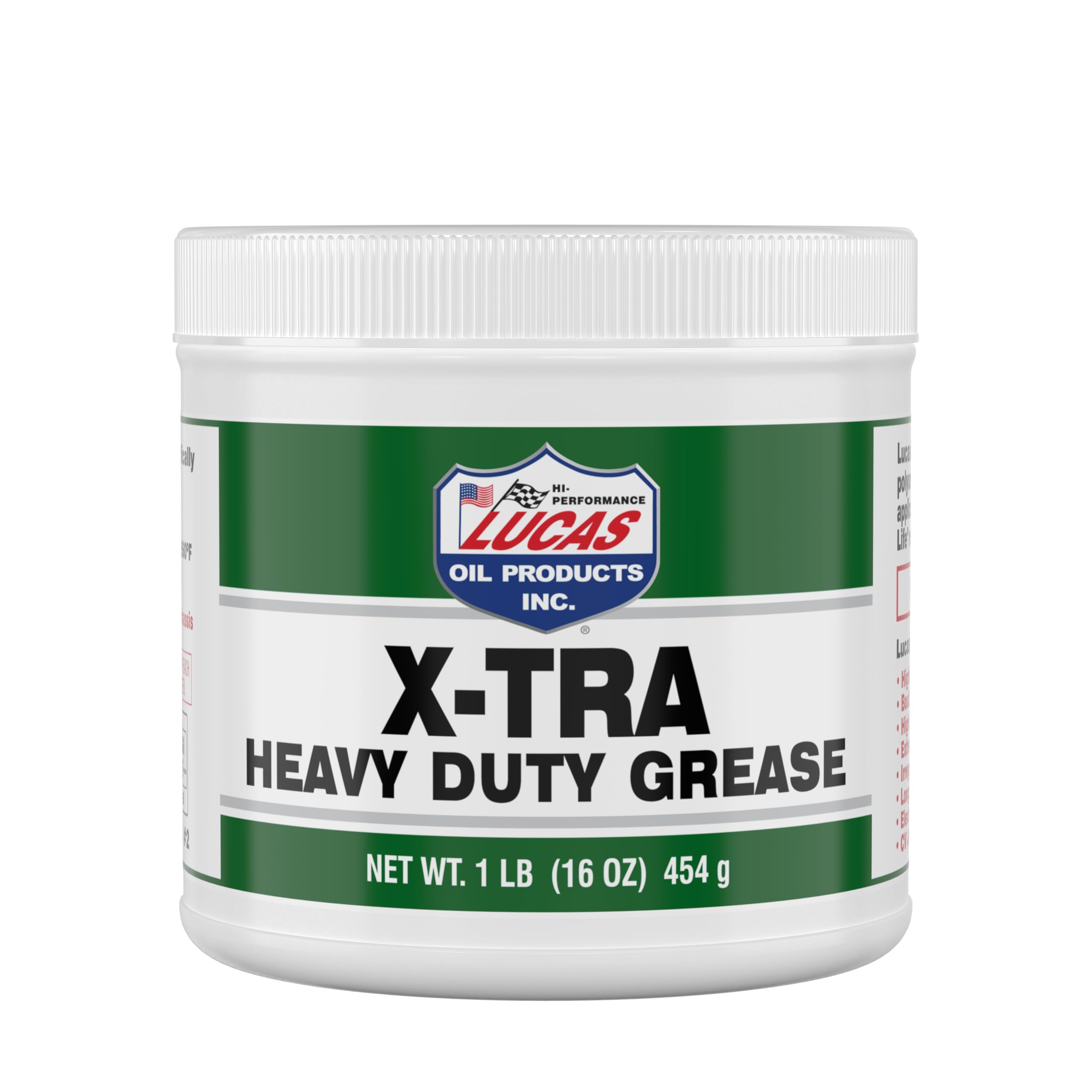 Lucas Oil 10330 Xtra HD Grease - 1 lb (Case of 12) | Heavy Duty Lubricant for Automotive, Industrial & Marine Equipment | High-Performance Grease for Bearings, Gears & Heavy Machinery