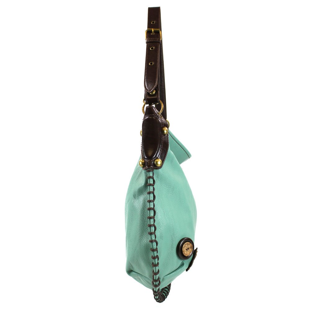 Stylish Chala Handbags for Women - Soft Large Shoulder & Crossbody Purse with Keychain - Teal Green Casual Handbag | Perfect for Work, Travel & Everyday Use