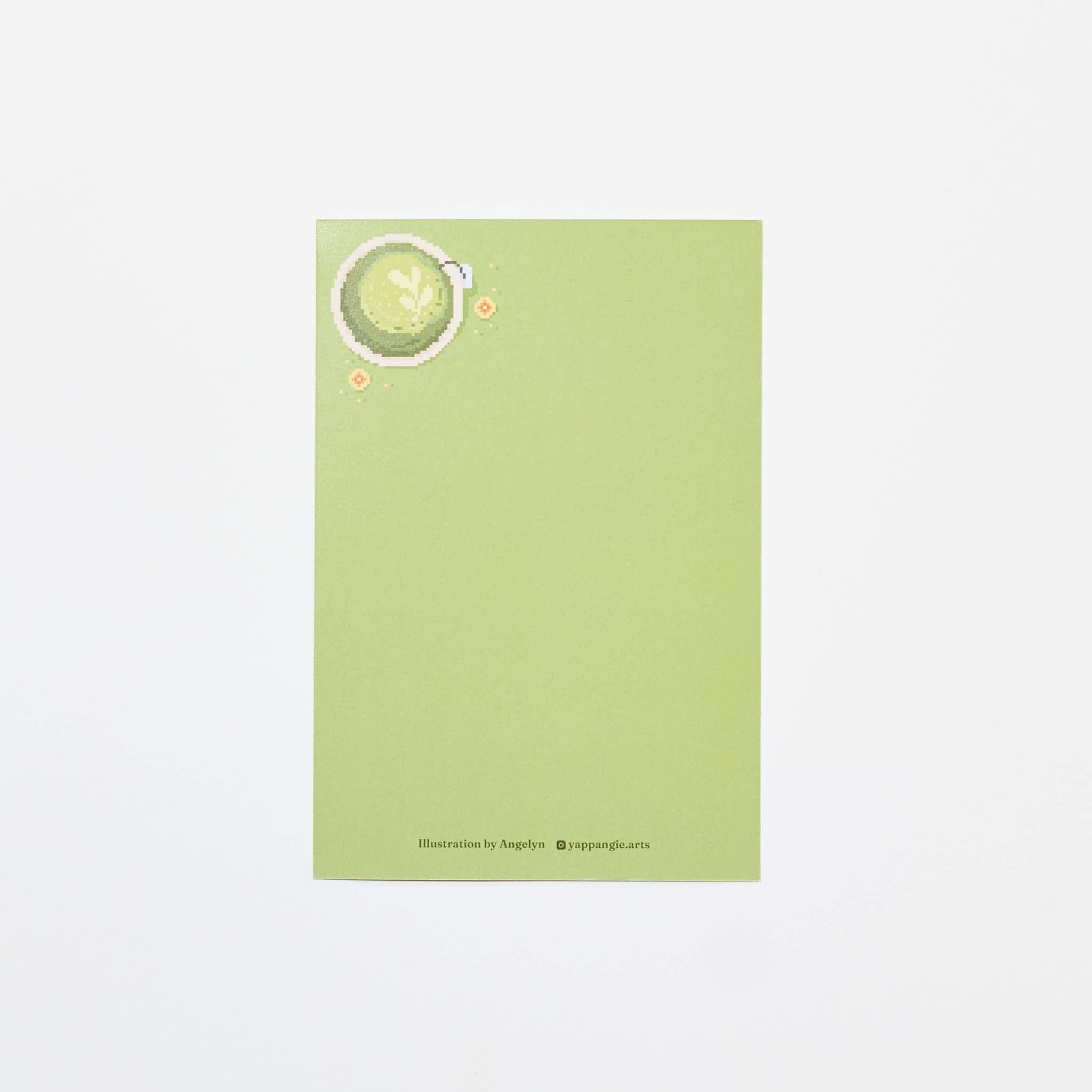 Angelyn Sew Matcha To Do Postcard - Cute Japanese Bungu Stationery for Planning, Journaling & DIY Crafts - Perfect for Bullet Journals, Scrapbooking & Gift Giving