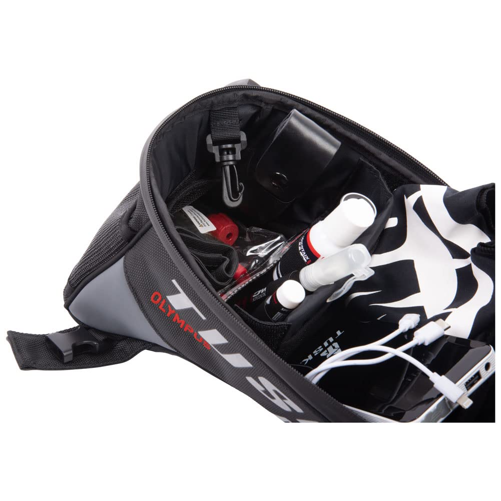 TRIUMPH Tiger 1200 Explorer XRX 2016-2021 Motorcycle Tank Bag - Tusk Olympus Large Waterproof Storage Bag in Black/Grey - Perfect for Adventure Riding, Commuting & Long-Distance Travel