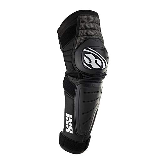 IXS Cleaver Knee & Shin Guards - Black Protective Gear for Cycling, Motorcycling & Extreme Sports - Durable Leg Armor for Safety & Comfort