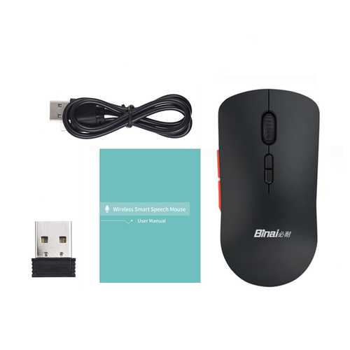 Binai VT2 Wireless 1200DPI Smart Voice Translation Mouse - 119 Languages Support for Multilingual Communication | Perfect for Business Meetings, Online Classes & International Travel