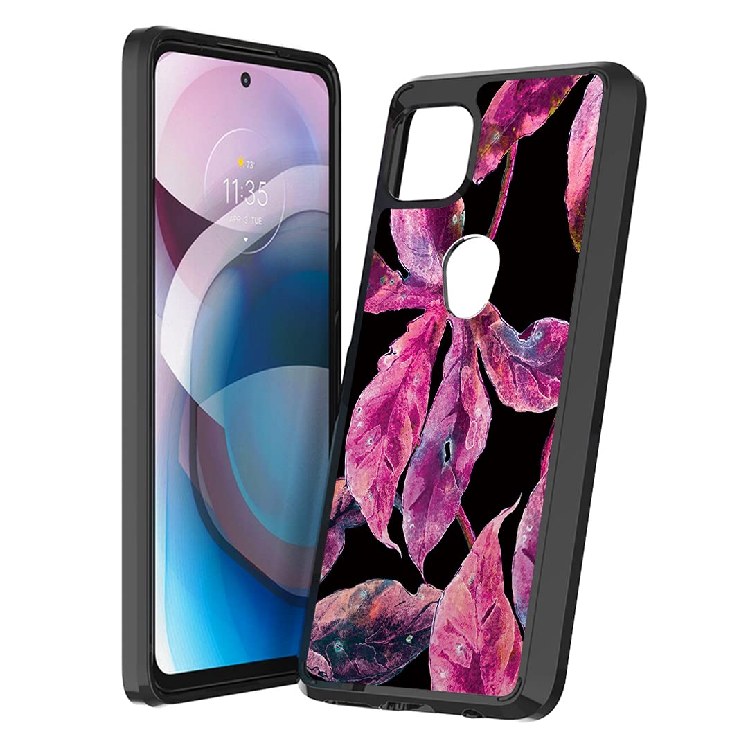 Cute Slim Moto One 5G Ace Case - Heavy Duty Protective Cover for Women & Men - Flower Design for Daily Use