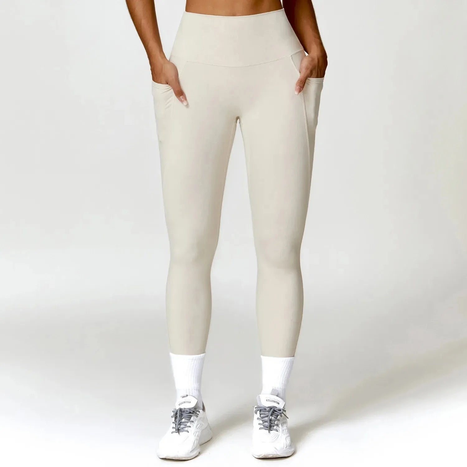 2023 Women's High Waist Yoga Pants with Pockets - Seamless Push Up Sport Leggings for Gym, Workout & Fitness - Breathable Tights for Running, Yoga & Active Lifestyle
