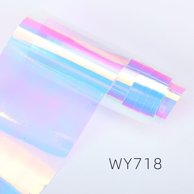 Premium WY Series Heat Transfer Foil Roll for DIY Crafts, T-Shirts & Apparel - Metallic & Holographic Designs for Custom Clothing, Bags & Home Decor Projects