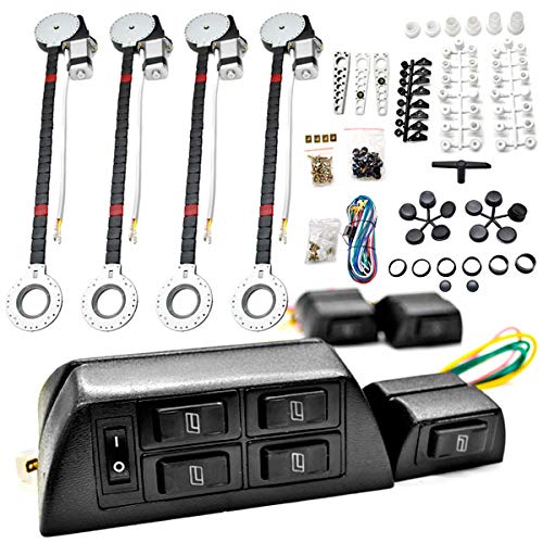 Biltek 4x Car Window Automatic Power Kit - Electric Roll Up Window Conversion for Toyota 4Runner, Camry, Volkswagen Cruiser | Easy DIY Installation for Sedans & SUVs | Perfect for Daily Commute & Road Trips