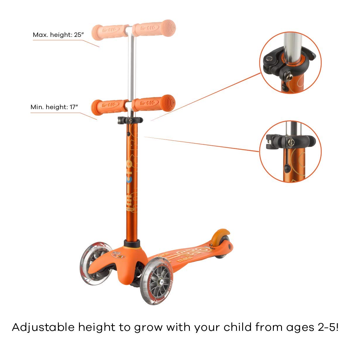 Micro Kickboard Mini Deluxe - 3-Wheel Lean-to-Steer Scooter for Kids Ages 2-5 | Swiss-Designed Lightweight Toddler Scooter | Perfect for Outdoor Play, Park Rides & Learning Balance