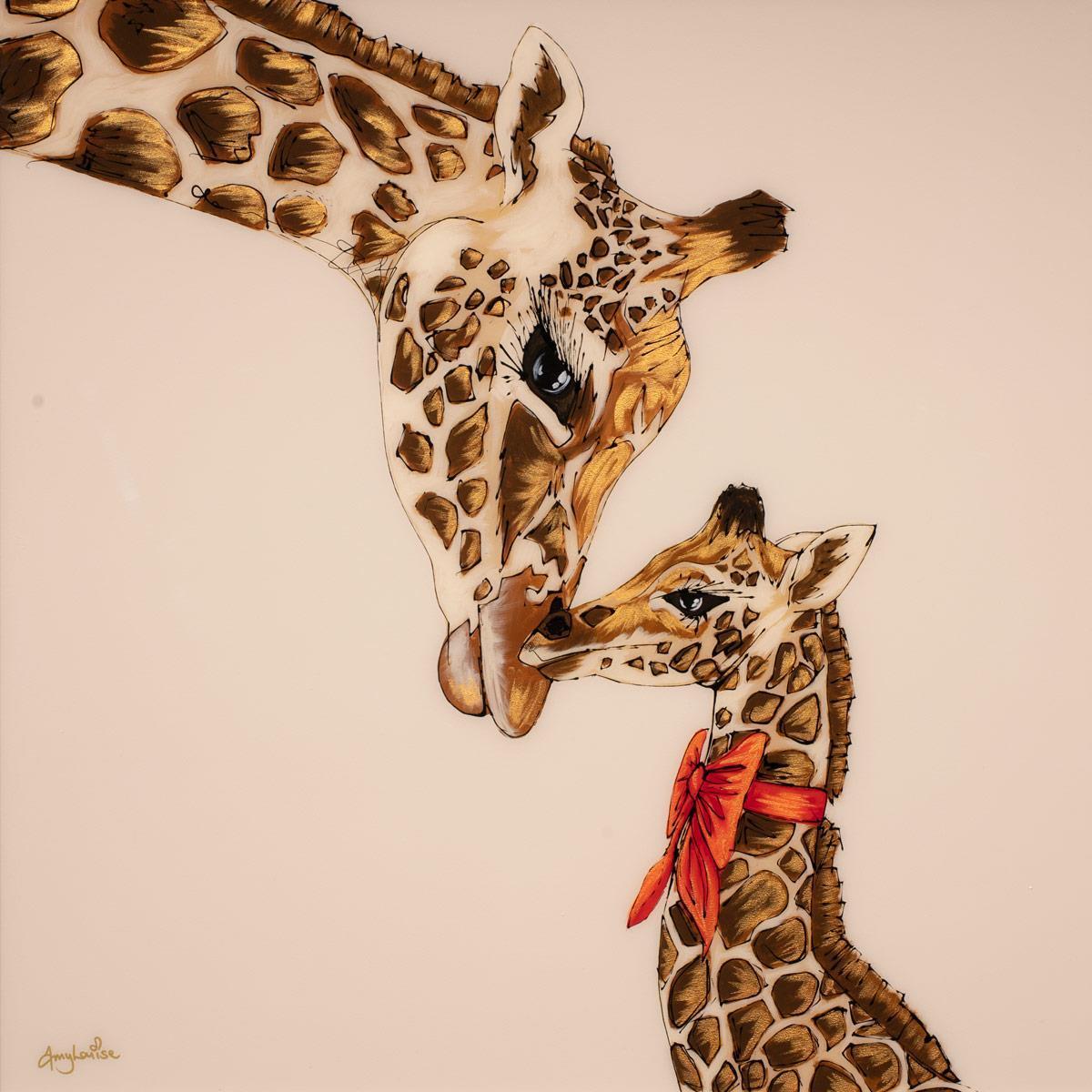 Original 'A Mother's Love' Art Print - Perfect for Home Decor, Nursery, or Gift Giving - Heartwarming Mother-Child Bonding Artwork