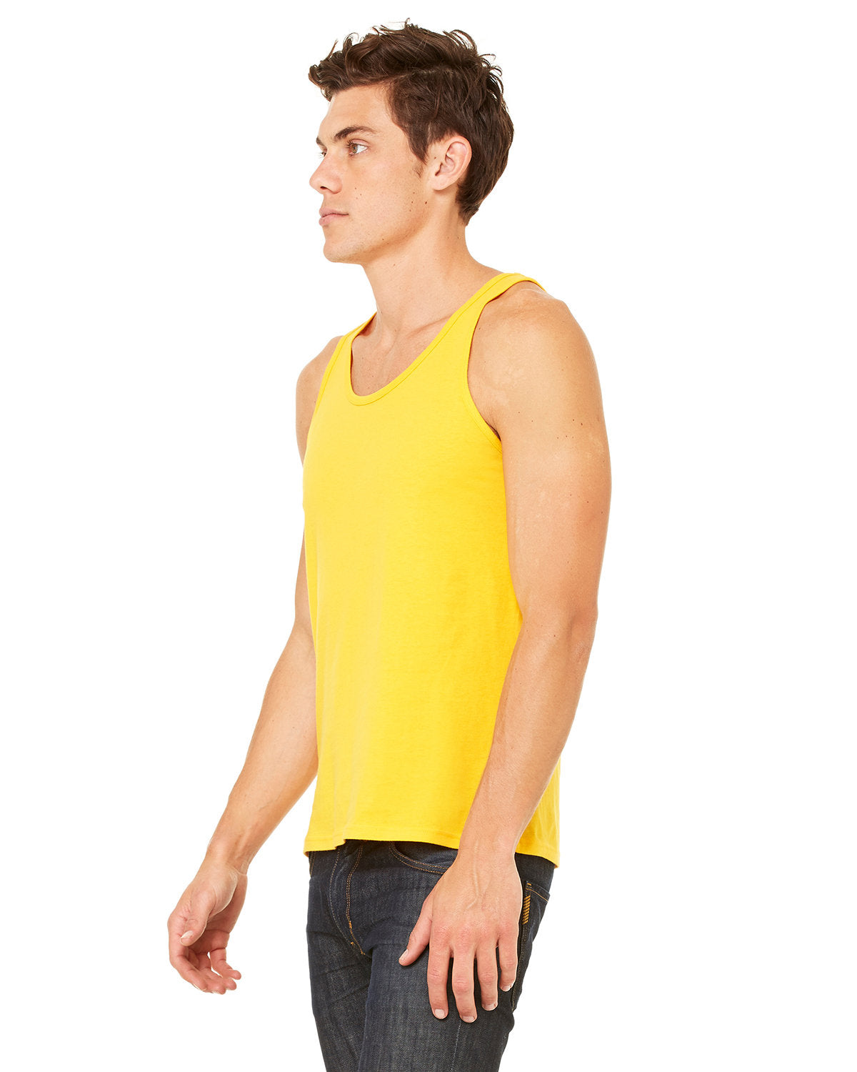 Bella + Canvas 3480 Unisex Jersey Tank Top - Soft Cotton Blend Relaxed Fit for Men & Women - Perfect for Gym, Beach, and Casual Wear