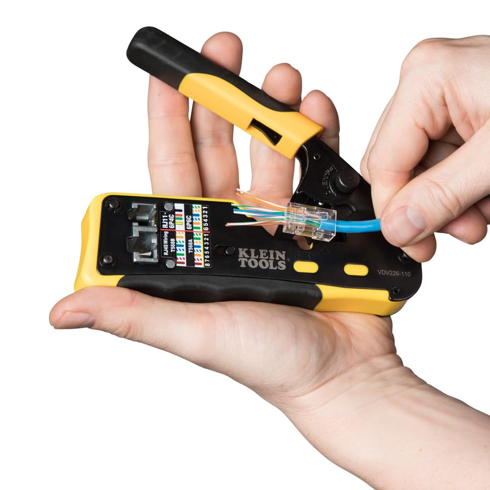 Klein Tools 80085 VDV LAN Cable and Wire Tester Kit - 6-Piece Set for RJ45 Modular Data Plugs | Network Cable Testing for Home, Office & IT Professionals