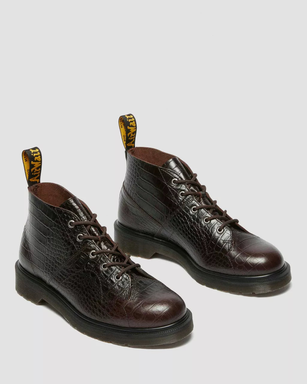 Premium Church Crocodile Embossed Aniline Leather Ankle Boots for Women - Stylish & Comfortable Dress Shoes for Church, Weddings & Formal Occasions