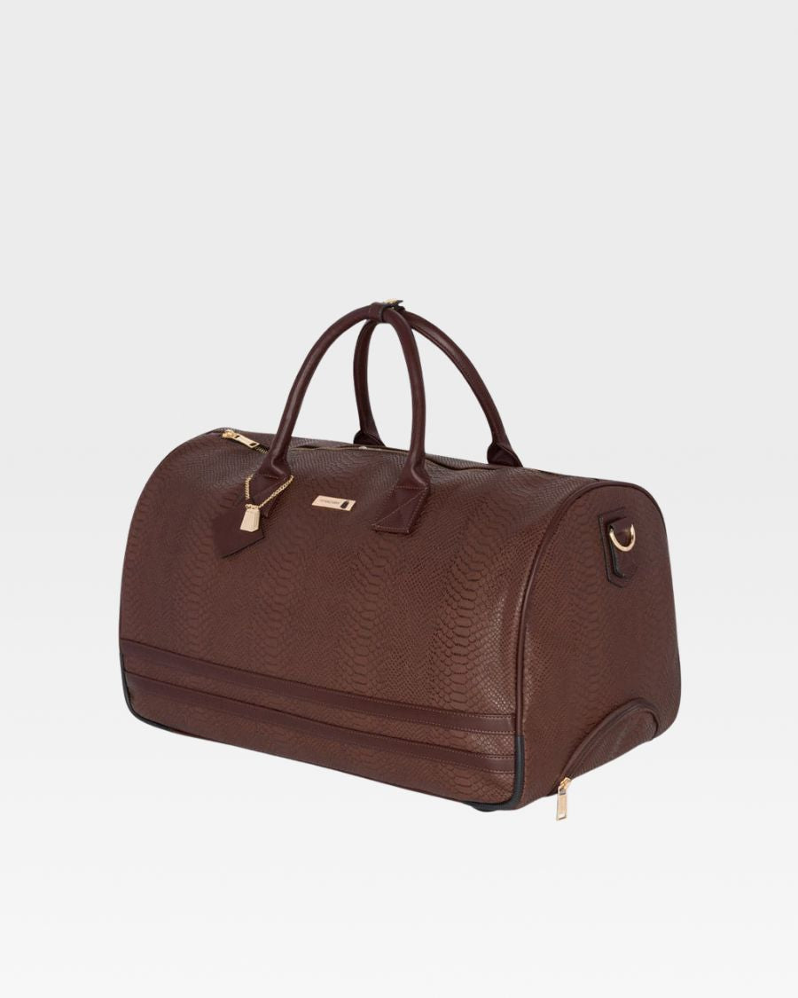Apollo 1 Travel Backpack & Rolling Duffle Bag Set - Waterproof Carry On Luggage with Wheels, Chocolate Brown - Perfect for Business Trips, Gym, Weekend Getaways & Airplane Travel