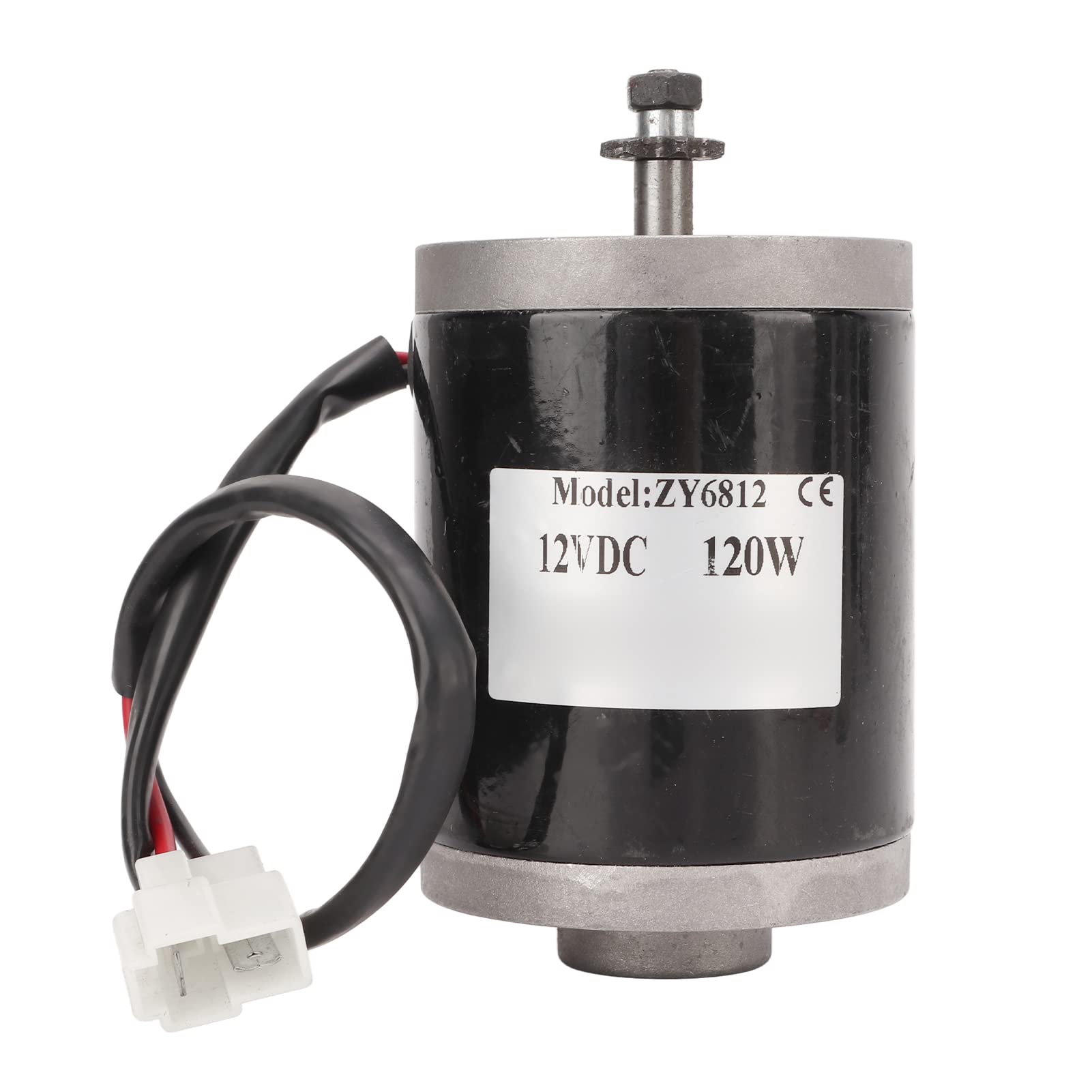 VGEBY 12V 120W High Speed Brushed DC Motor with Belt Pulley - for Electric Scooters, E-Bikes, DIY Generators & Power Tools | Perfect for Home Projects, Robotics & Small Vehicle Repairs