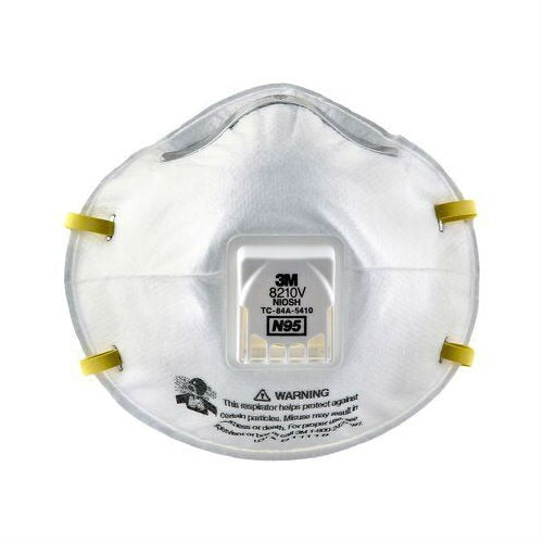 3M 49711 8210V N95 Particulate Respirator Mask - 20 Pack, NIOSH Certified for Dust, Pollen & Airborne Particles - Ideal for Construction, Woodworking & Home Improvement Projects