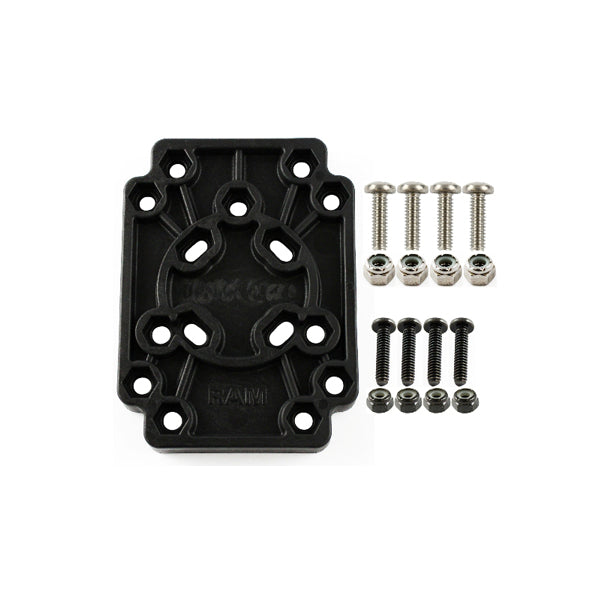 RAM RAP-356U Universal Mounting Plate - Compatible with RAM Mounts for Secure Device Installation - Perfect for Boating, Motorcycling, and Off-Road Adventures