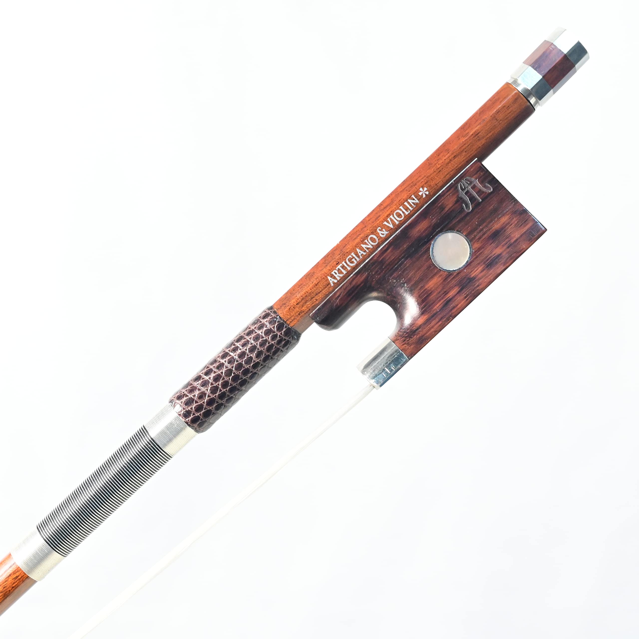 Premium Hybrid Carbon Fiber Violin Bow with Snakewood Frog - Professional Grade AW-401 for Classical & Solo Performances | Perfect for Orchestras, Music Students & Violin Enthusiasts
