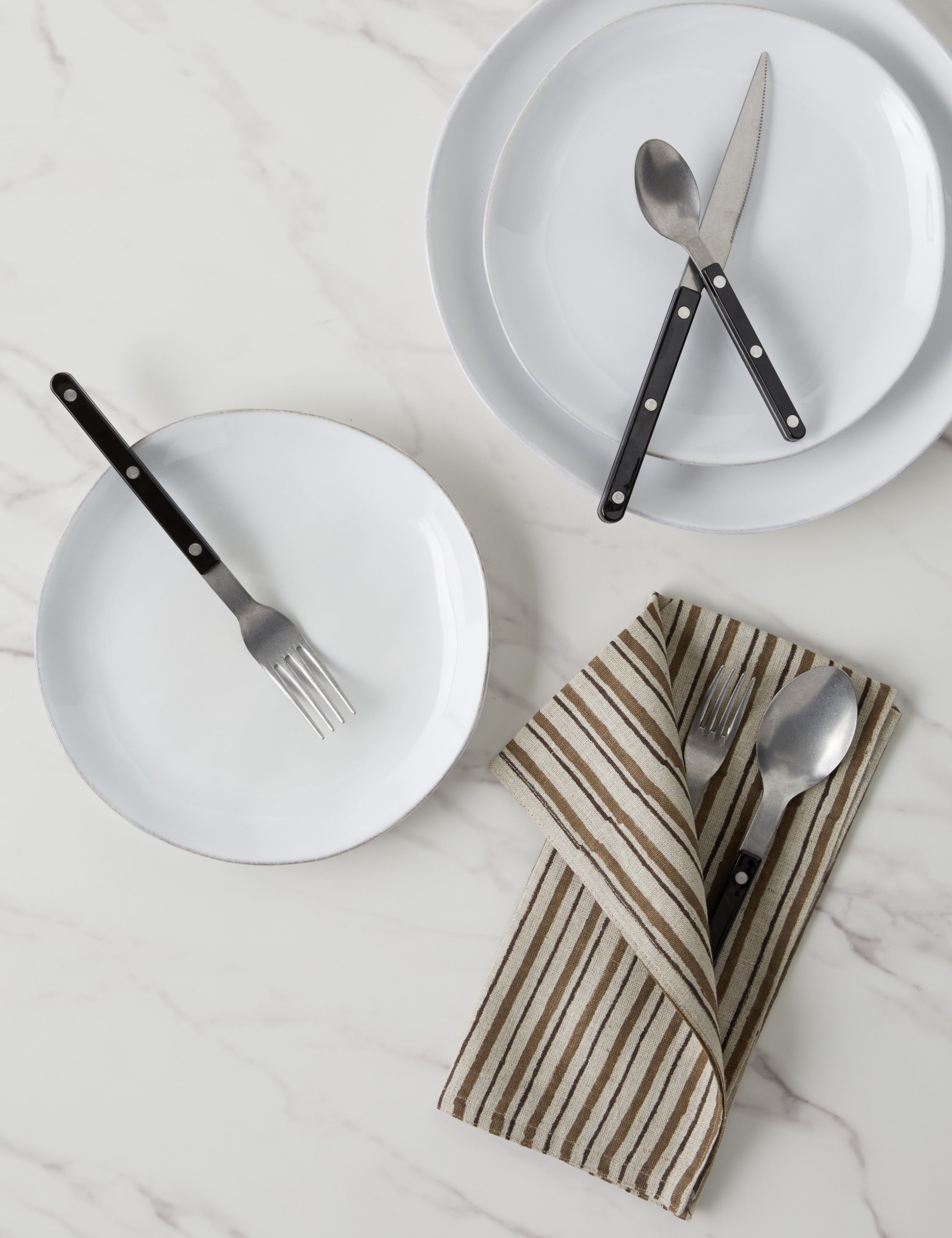 Sabre 5-Piece Bistro Flatware Set - Stainless Steel Cutlery for Dining, Kitchen & Restaurant Use - Perfect for Home, Parties & Outdoor Entertaining
