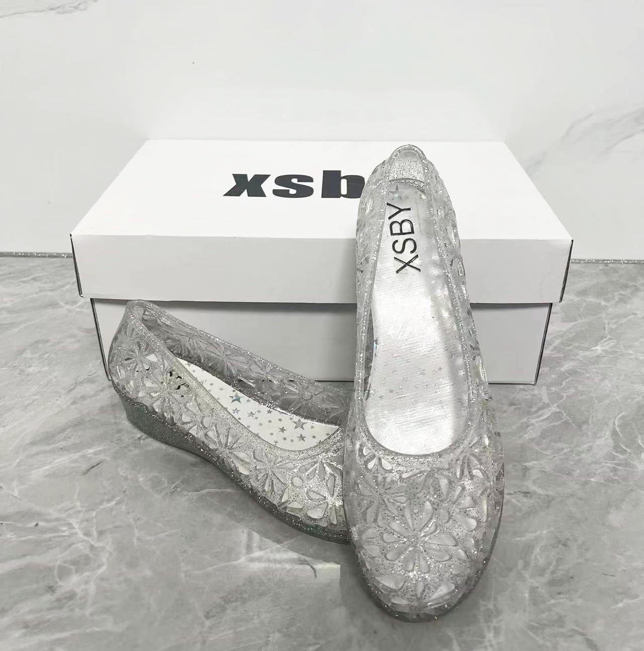 XSBY Women's Fashion Jelly Sandals - Comfortable & Stylish Beach Slides for Summer, Pool, and Outdoor Activities