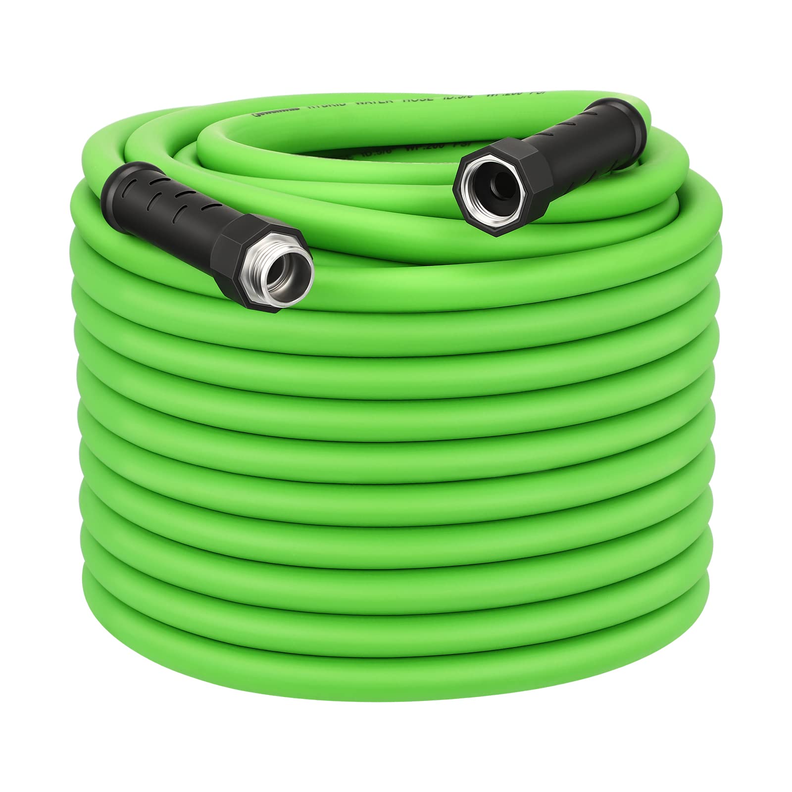 DEWENWILS 100 ft x 5/8 Inch Heavy Duty Garden Hose with Swivel Handle - Lightweight, Flexible Water Hose for Plants, Cars, Yard - 3/4 Inch Solid Fittings, Drinking Water Safe - Perfect for Gardening, Car Washing & Outdoor Cleaning