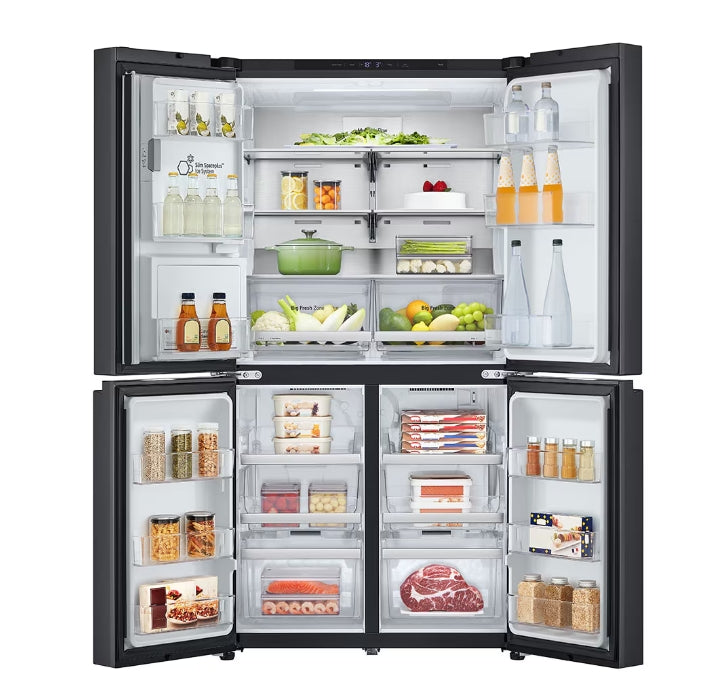 LG GF-L700MBL 637L French Door Refrigerator with Ice & Water Dispenser - Energy Efficient, Spacious Design for Modern Kitchens & Large Families