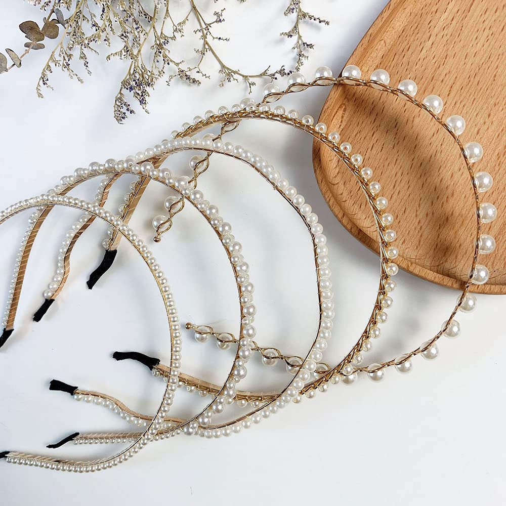 Elegant Pearl Hair Clips for Women - Fashion Hair Accessories, Bridal Headbands & Hair Hoops - Perfect for Weddings, Parties & Everyday Style (Style 1)
