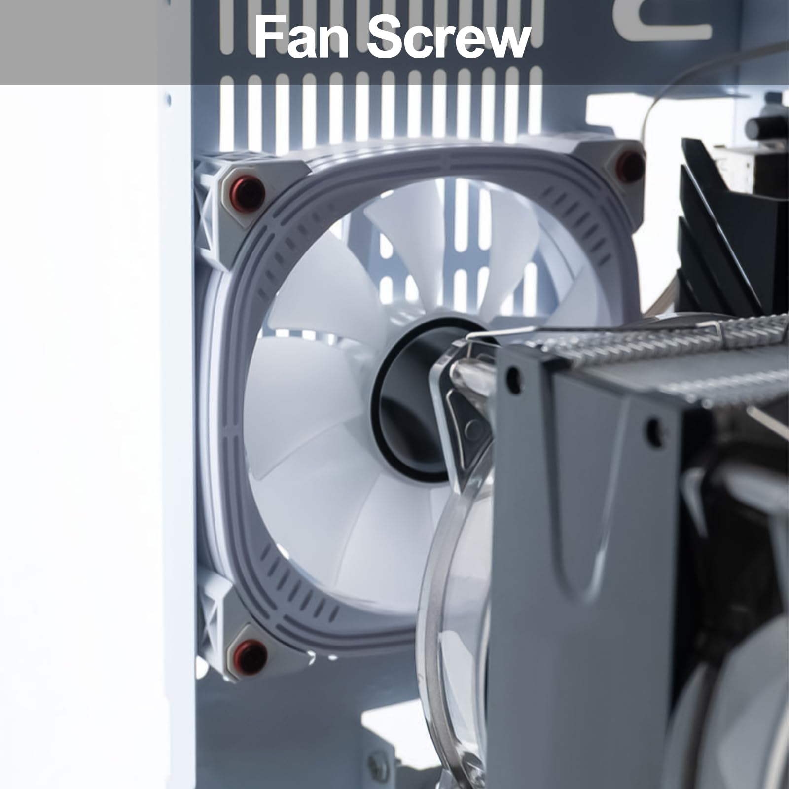 MOIDHSAG PC Case Fan Screws - Easy Install for Desktop Computers | Cooling & DIY Builds