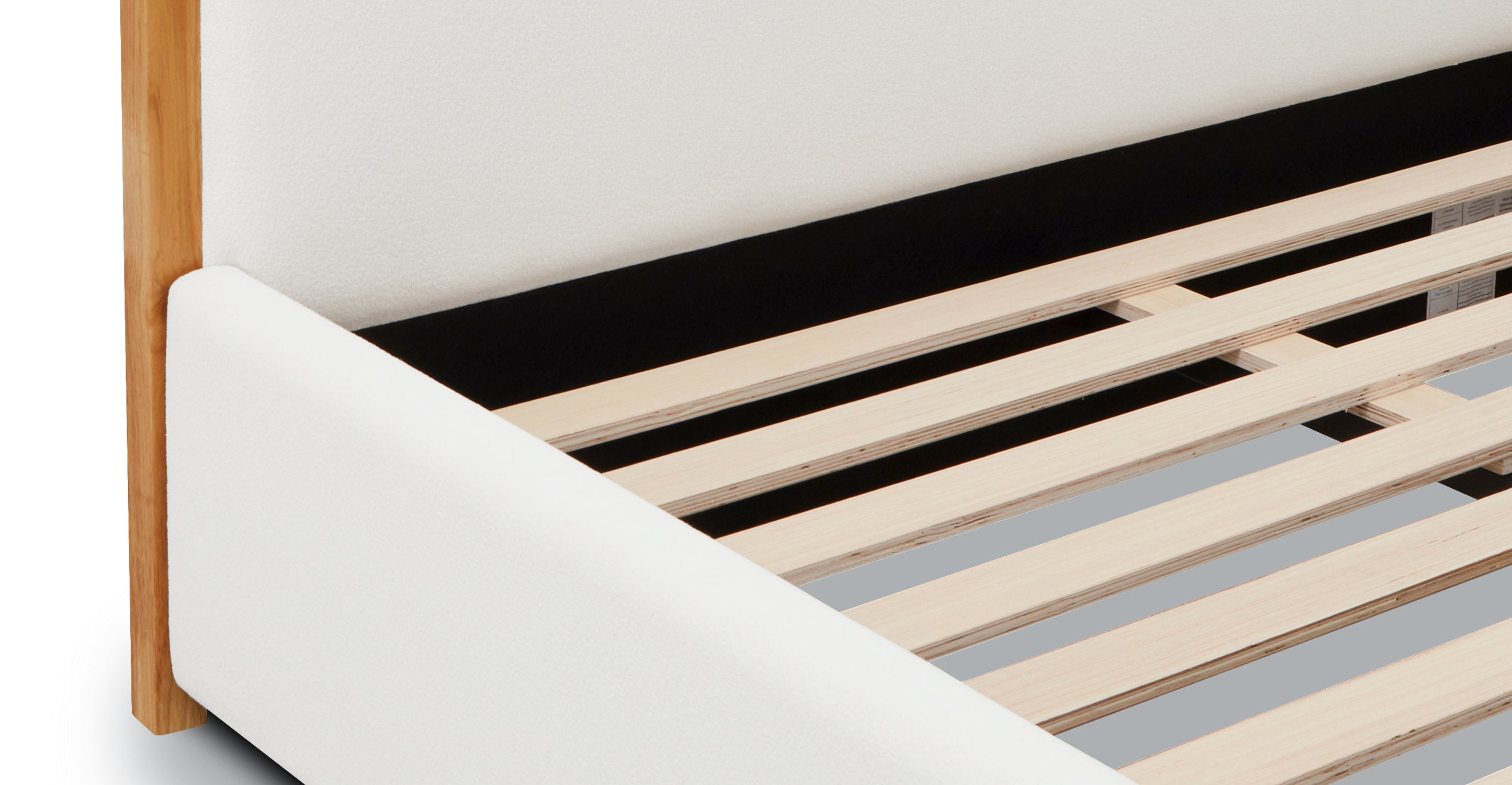 Toscano Bed Frame - Queen Size, Modern Platform Bed with Wooden Slats & Sturdy Metal Legs - Perfect for Bedrooms, Guest Rooms & Apartments