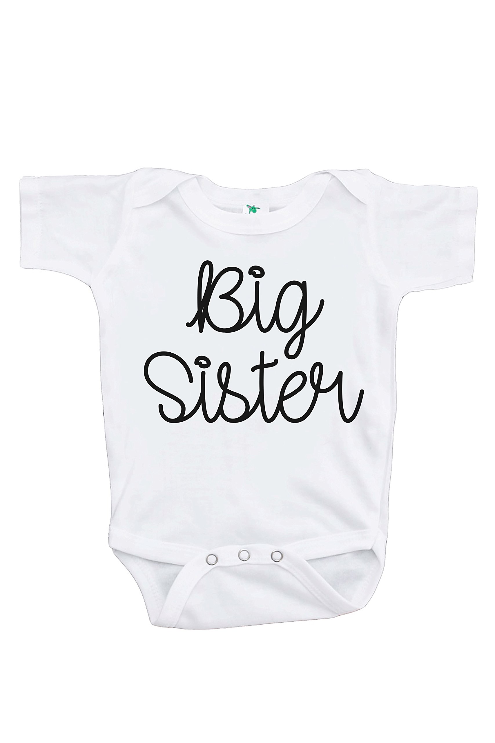 7 ate 9 Apparel Girls' Big Sister One-Piece Romper - Cute Matching Outfits for Siblings & Family Photos