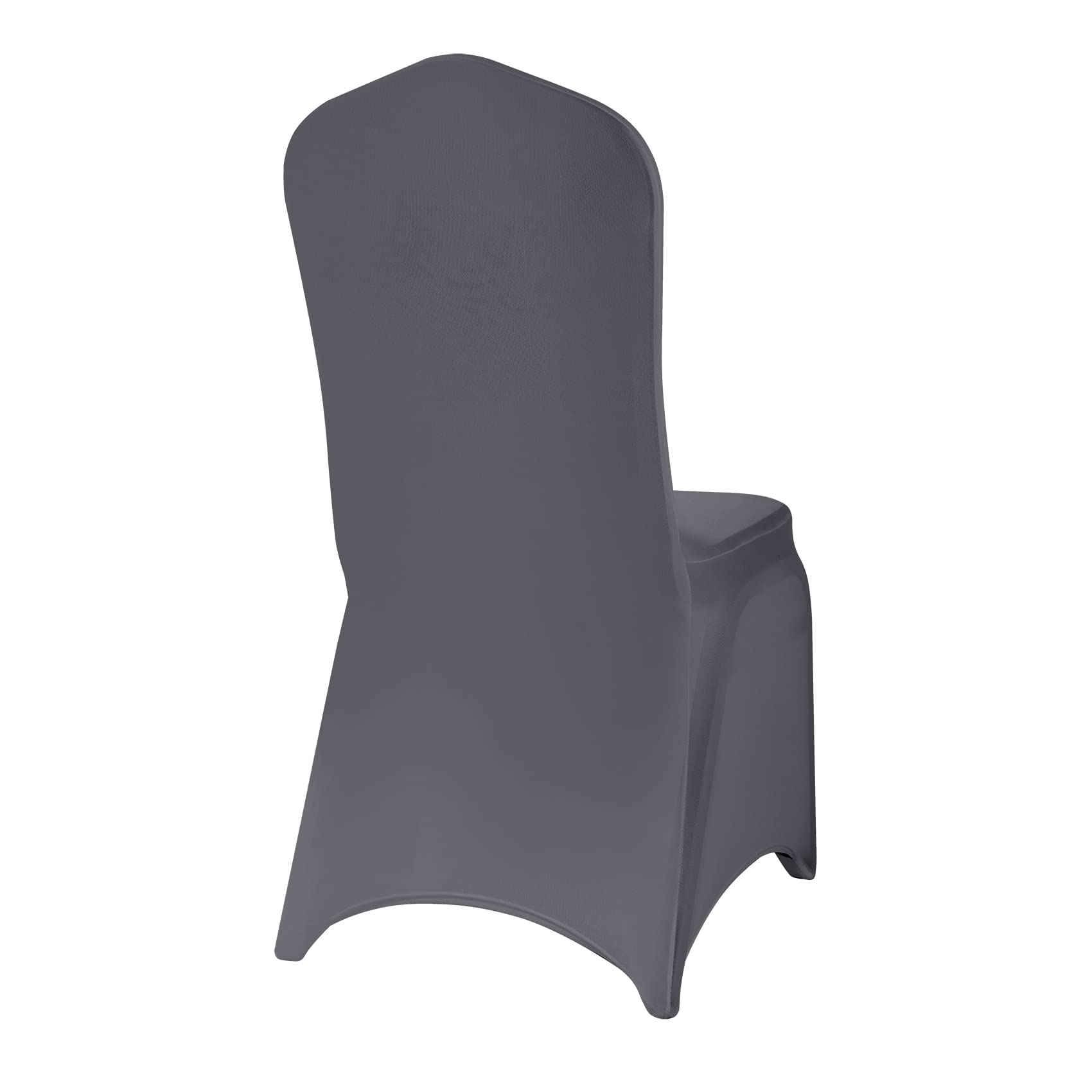 12PCS Spandex Stretch Chair Covers - Washable & Removable Slipcovers for Living Room, Party, Banquet, Wedding & Hotel Events (Gray) - Perfect for Home Decor, Event Seating & Furniture Protection